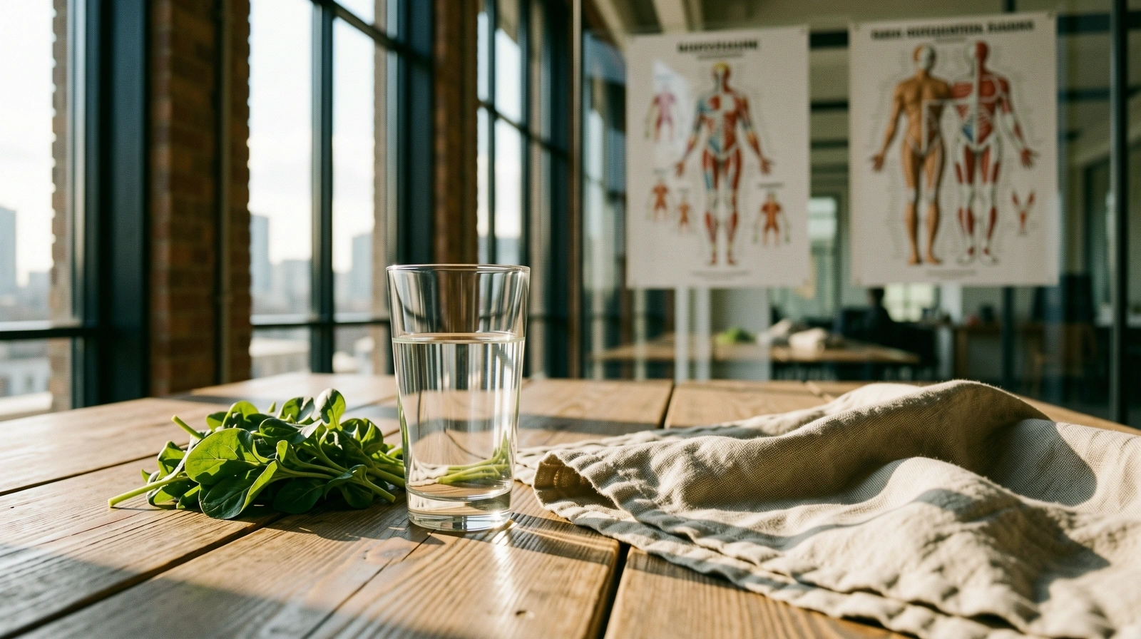 Morning light in a Birmingham studio space